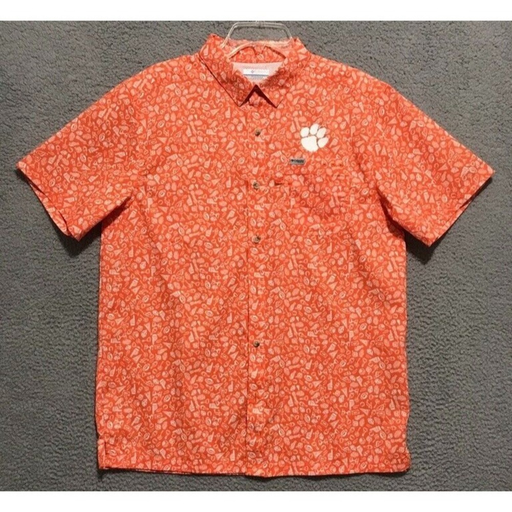 Columbia PFG Shirt Mens Size M Vented Short Sleeve Fishing Outdoors